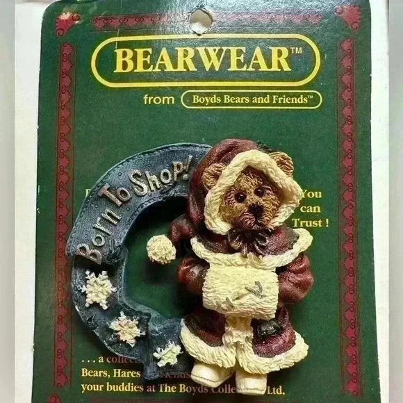 Vtg 1995 Boyds Bearwear & Folkwear  Brooch Lapel Pin - Lot Of 5 - Picture 2 of 12